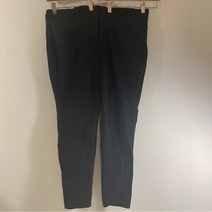 Satinato Women's Flat Front Straight Work Ankle Pants Size 16 Regular